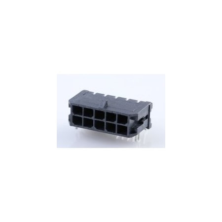 Molex Microfit 3.0 RA SMT/Clip DR 15Au 10 Ckt 43045-1007